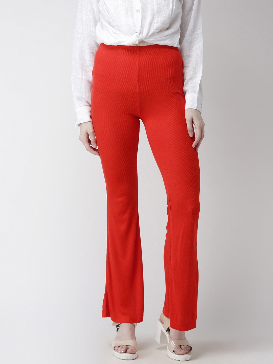 parallel trousers with top
