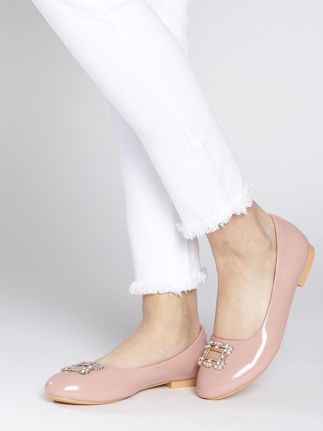 peach ballerina shoes