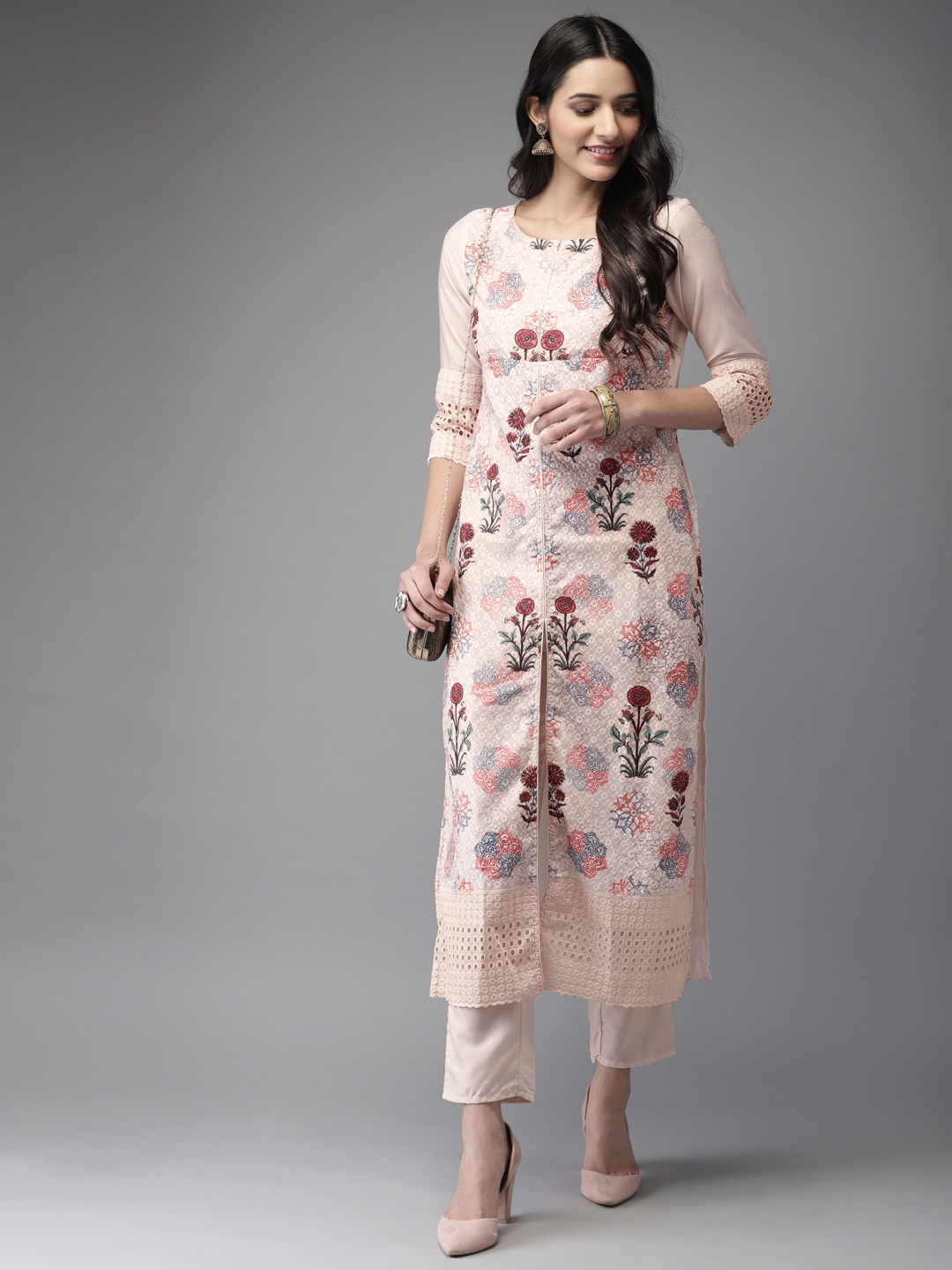myntra anouk kurta set