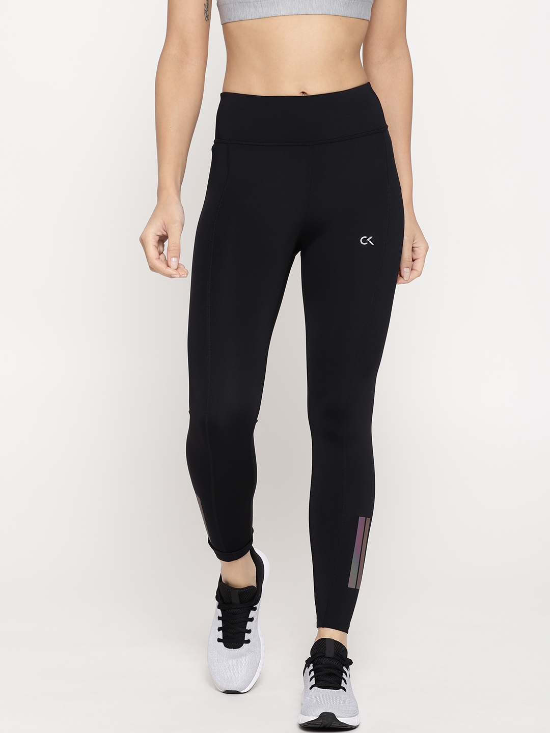 calvin klein performance poly reflective track pants