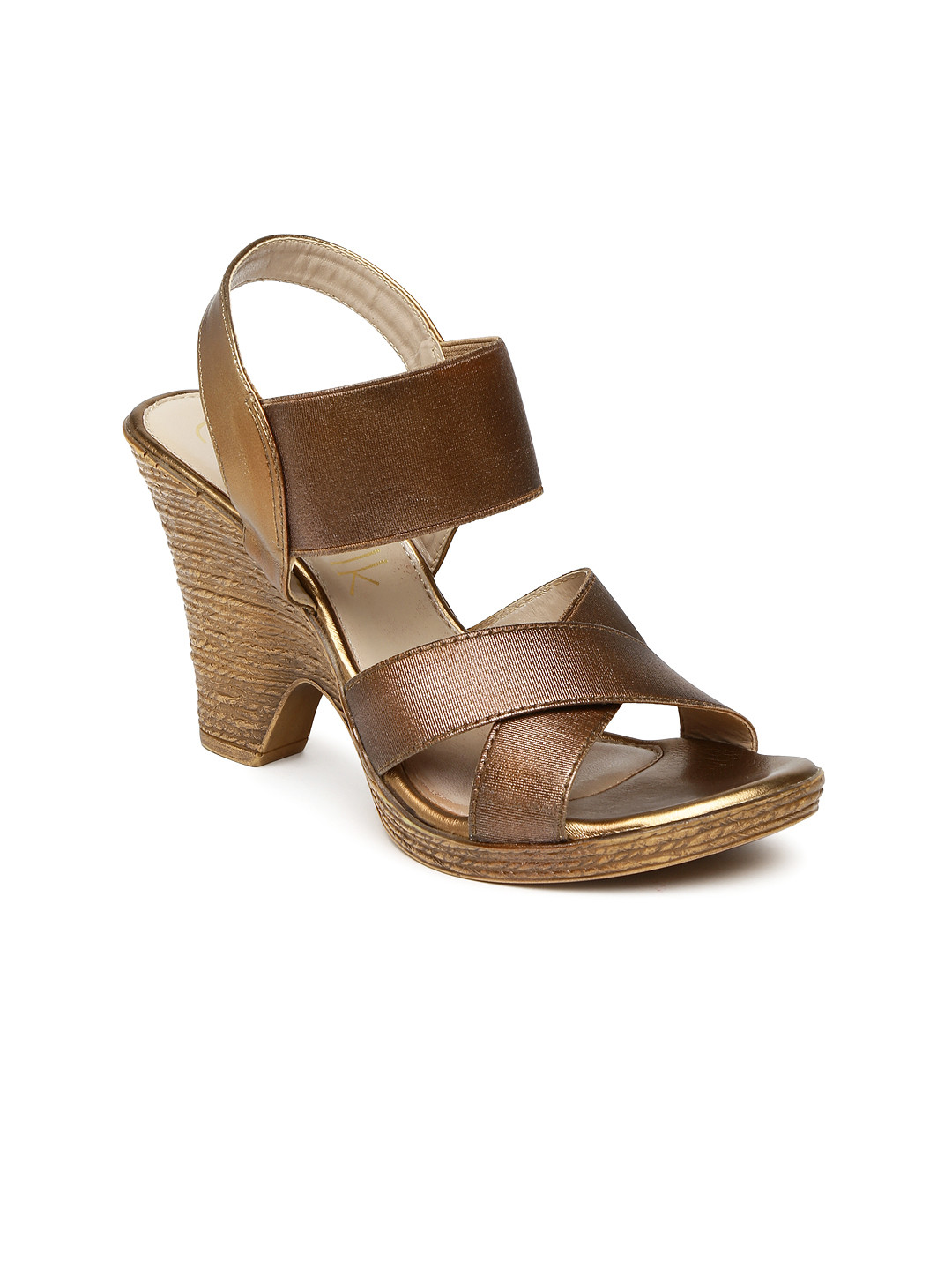 Buy Catwalk Women Bronze Toned Wedges Heels for Women 920754 Myntra