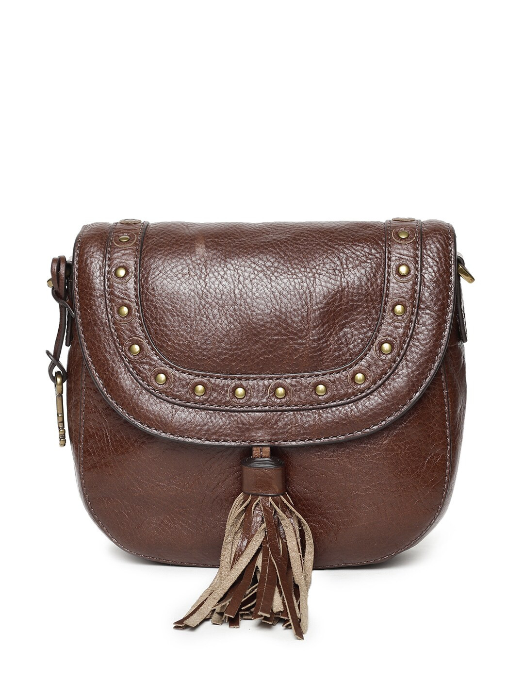 Buy Fossil Brown Solid Sling Bag Handbags for Women 9213909 Myntra
