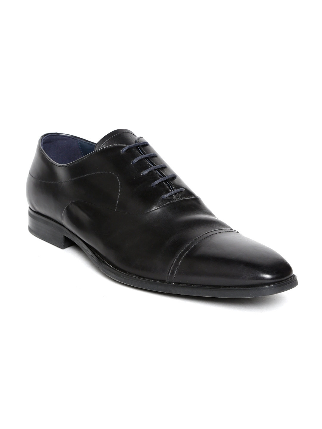 Buy Geox Men Black Leather Formal Oxfords - Formal Shoes for Men ...