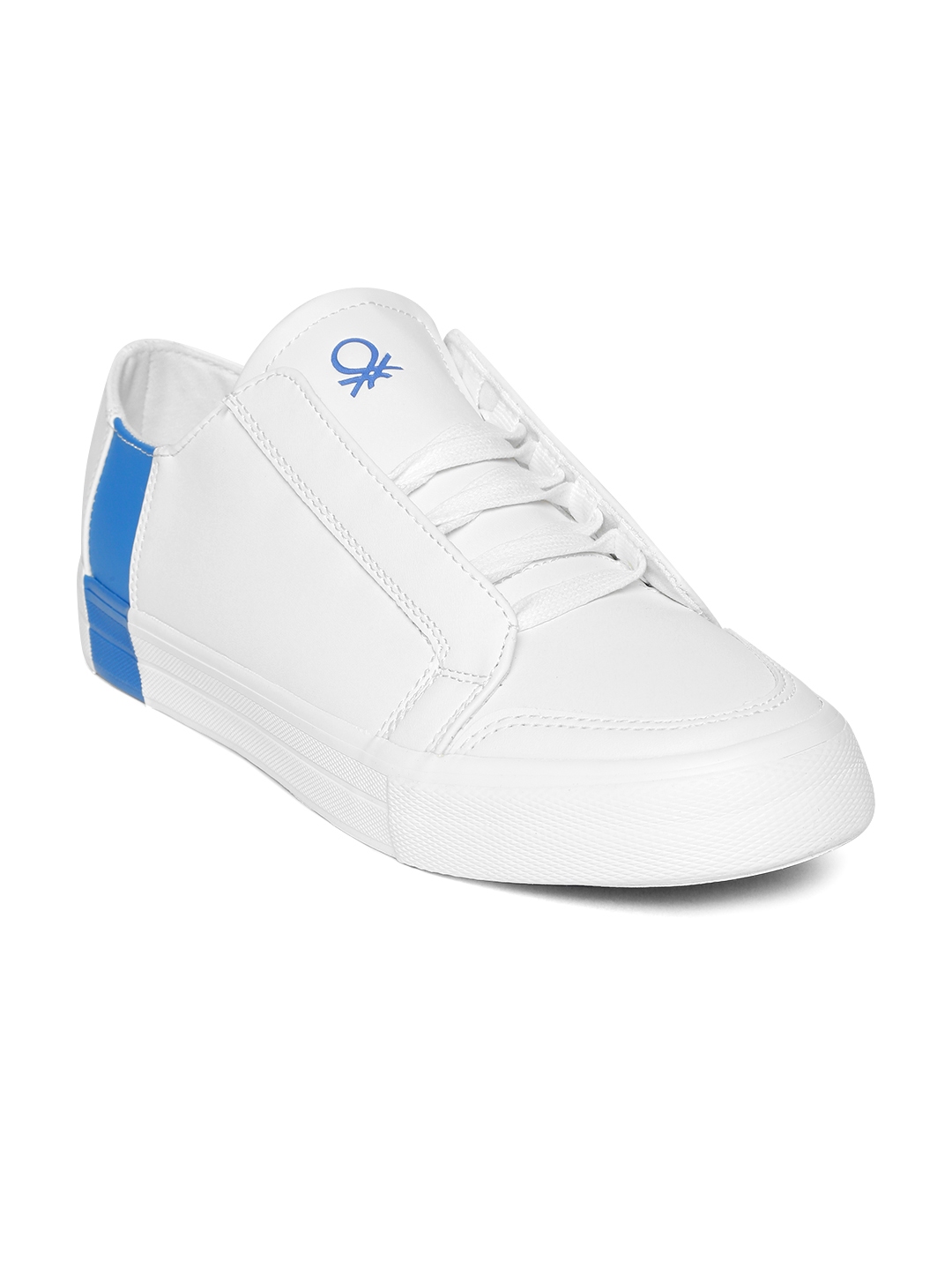 united benetton white shoes