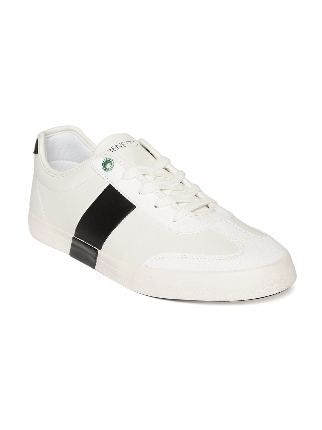united benetton white shoes