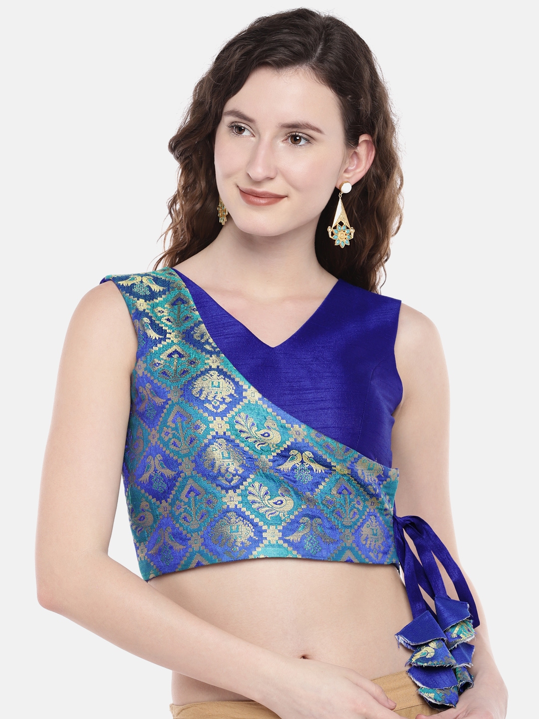 shoulder padded blouse