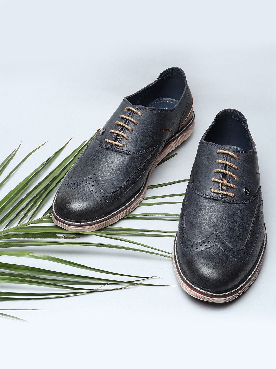 Buy El Paso Men Navy Blue Brogues Casual Shoes for Men 9249477 Myntra