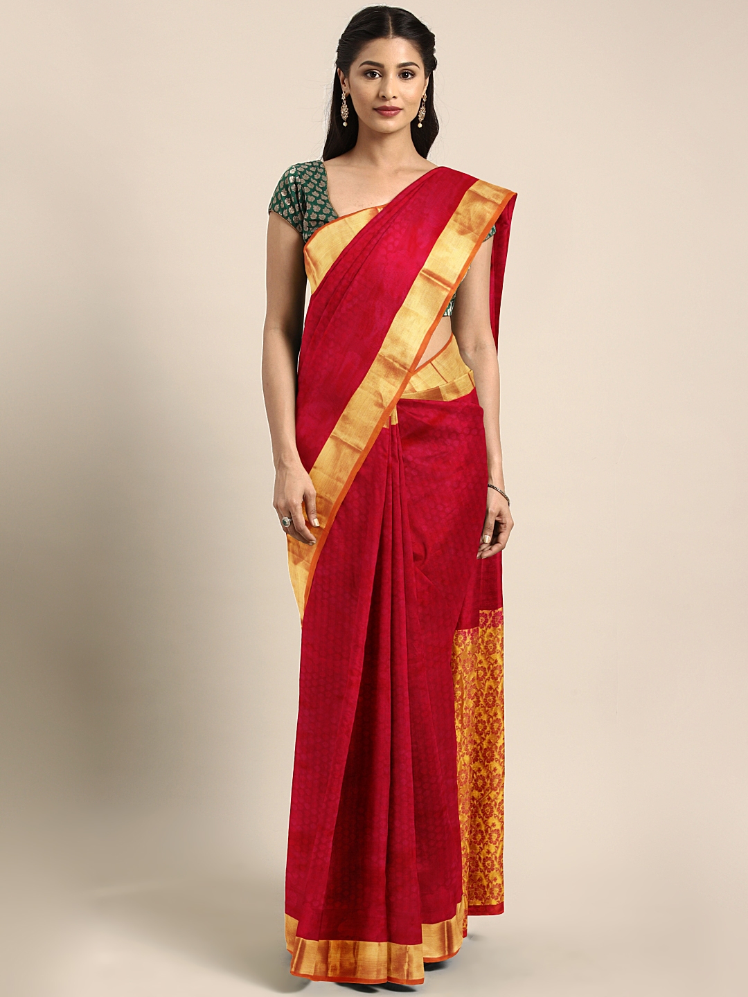 Buy The Chennai Silks Red Woven Design Pure Silk Saree Sarees For Women 9258049 Myntra