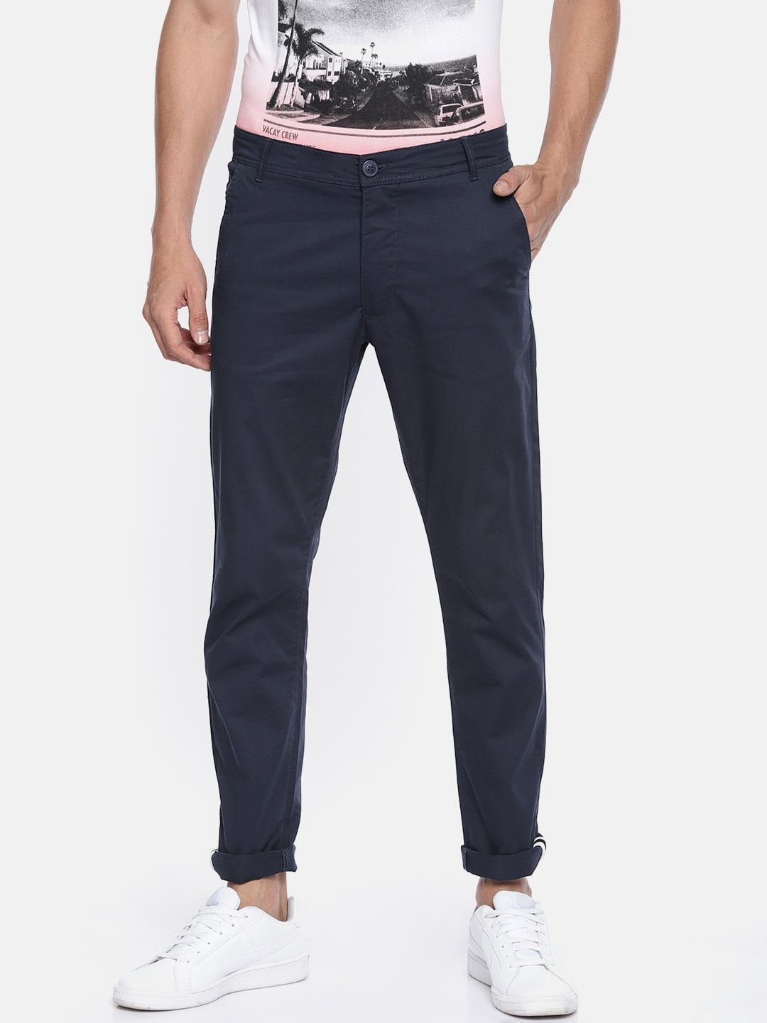navy blue chinos