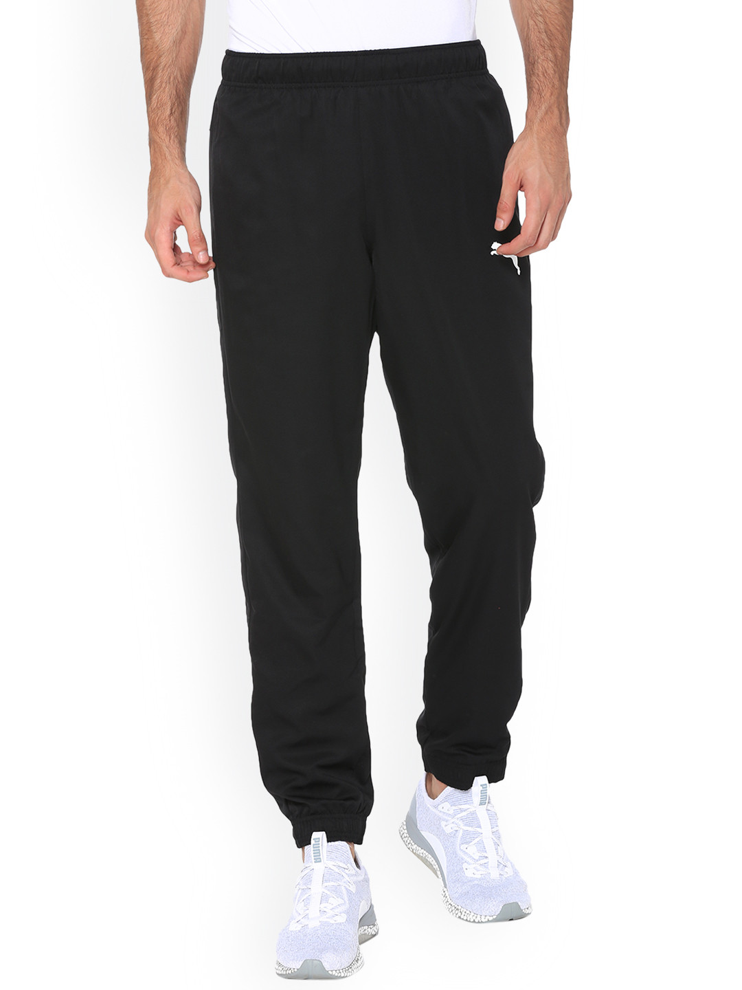 Buy Puma Men Black Solid Straight Fit Track Pants Track Pants for Men