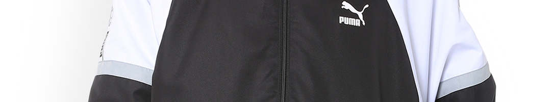 Buy Puma Men Black & White Colourblocked Puma XTG Sporty Jacket ...