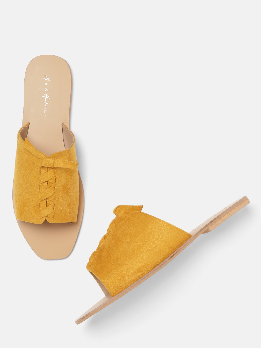 womens mustard yellow flats