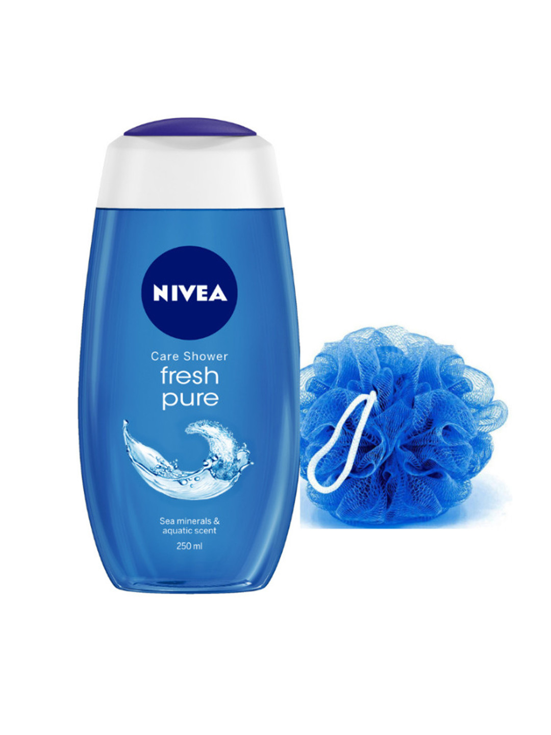 Buy Nivea Fresh Pure Shower Gel With Free Loofah 250 Ml Body Wash And