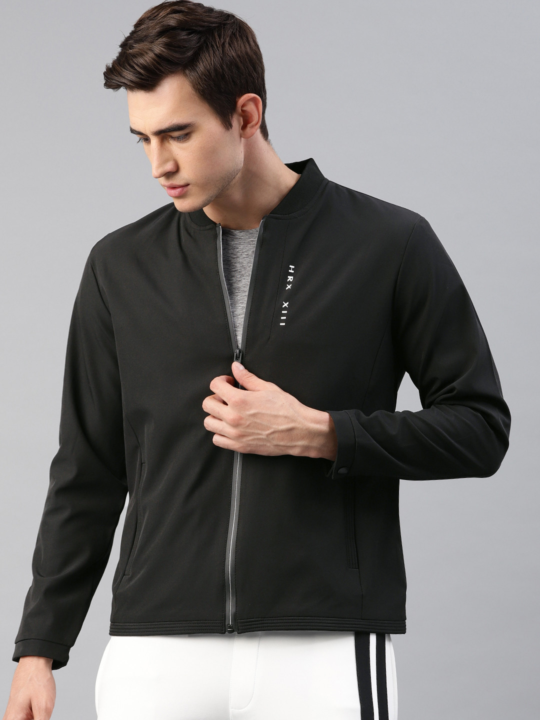 Buy HRX By Hrithik Roshan Men Black Solid Jacket Jackets for Men