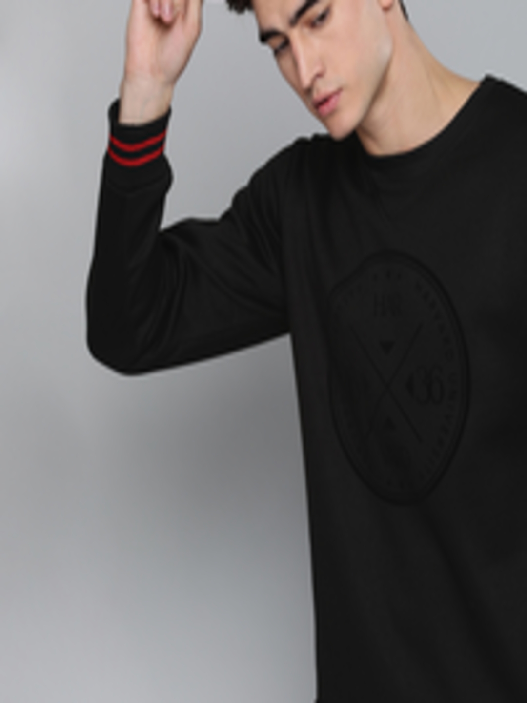 Buy Harvard Men Black Printed Sweatshirt - Sweatshirts for Men 9298513 ...