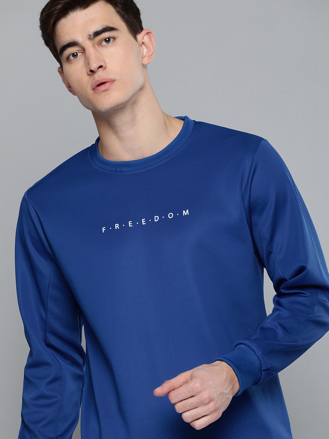 Buy Harvard Men Blue Printed Sweatshirt - Sweatshirts for Men 9298515 ...