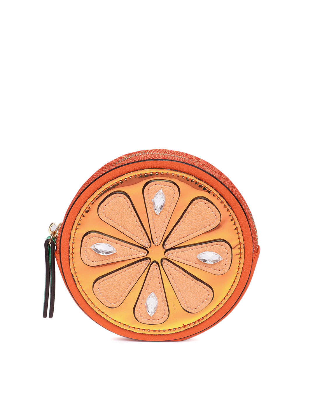 Buy Accessorize Orange Embellished Clutch Clutches for Women 9302817