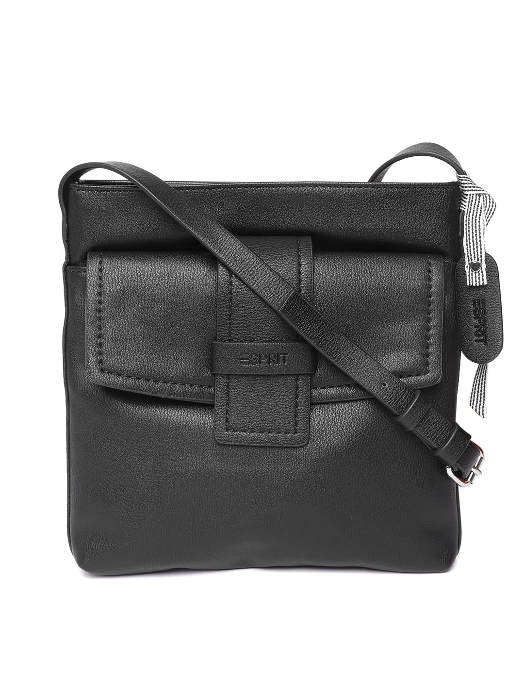 Buy ESPRIT Black Solid Sling Bag - Handbags for Women 9306889 | Myntra