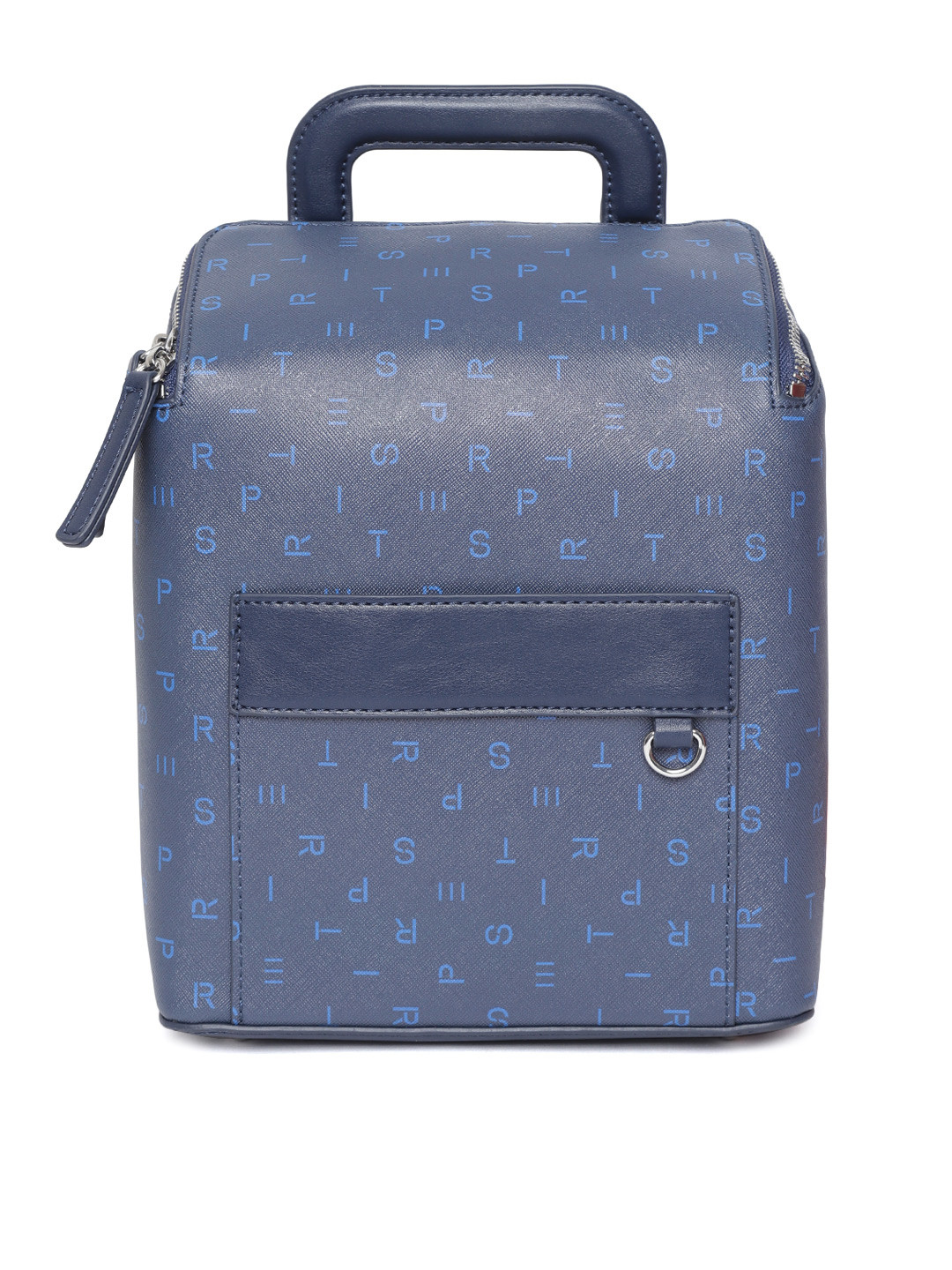 Buy ESPRIT Women Blue Printed Backpack Backpacks for Women 9307077