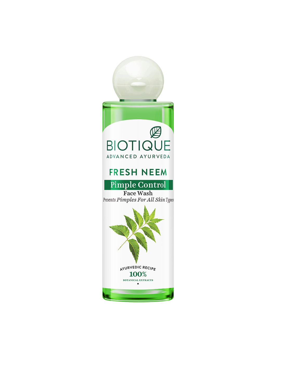 Buy Biotique Fresh Neem Pimple Control Face Wash To Target Oily Acne