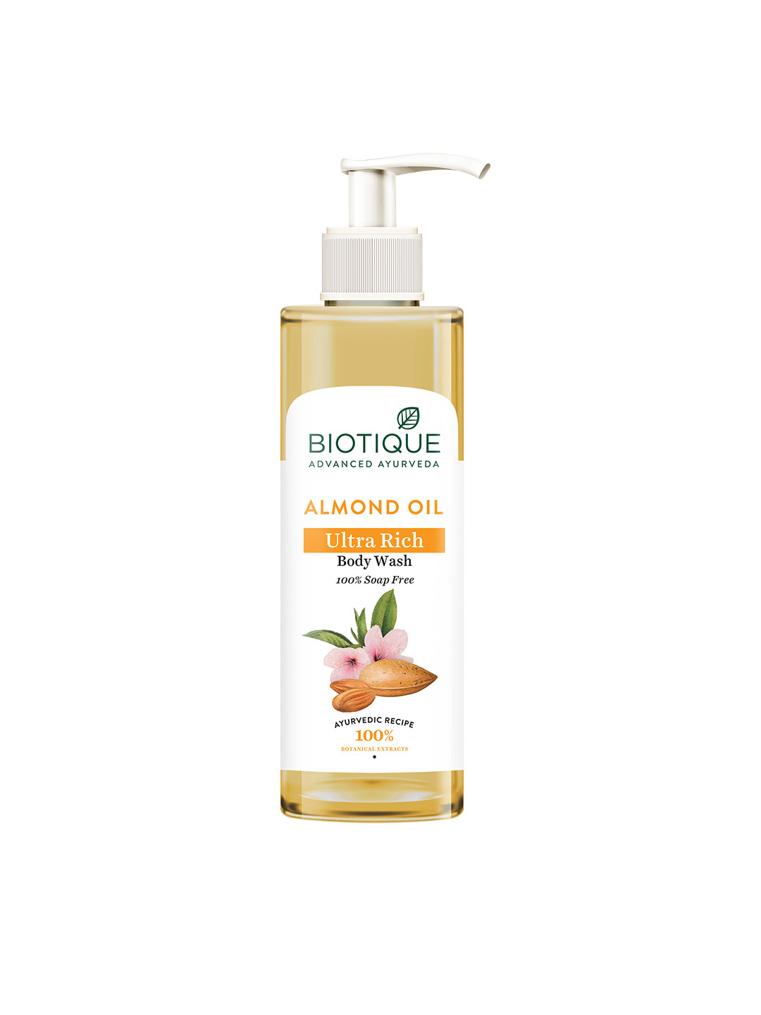 Buy Biotique Almond Oil Ultra Rich Body Wash For Skin Brigtening 200ml