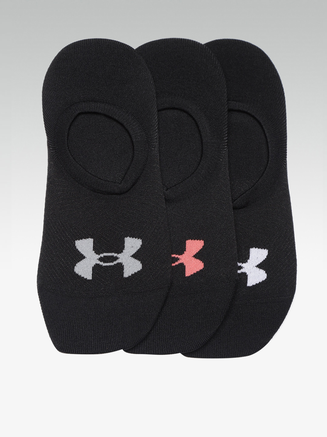 Buy UNDER ARMOUR Women Pack Of 3 Black Essential Ultra Low Solid Shoe