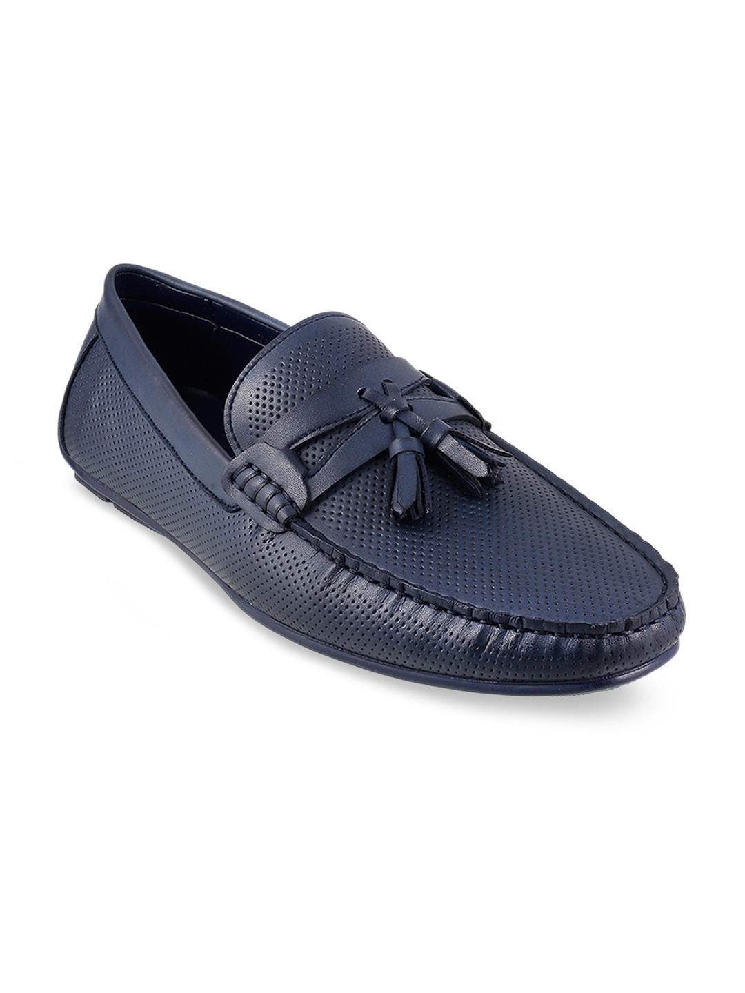 Buy Metro Men Blue Leather Loafers Casual Shoes for Men 9327403 Myntra