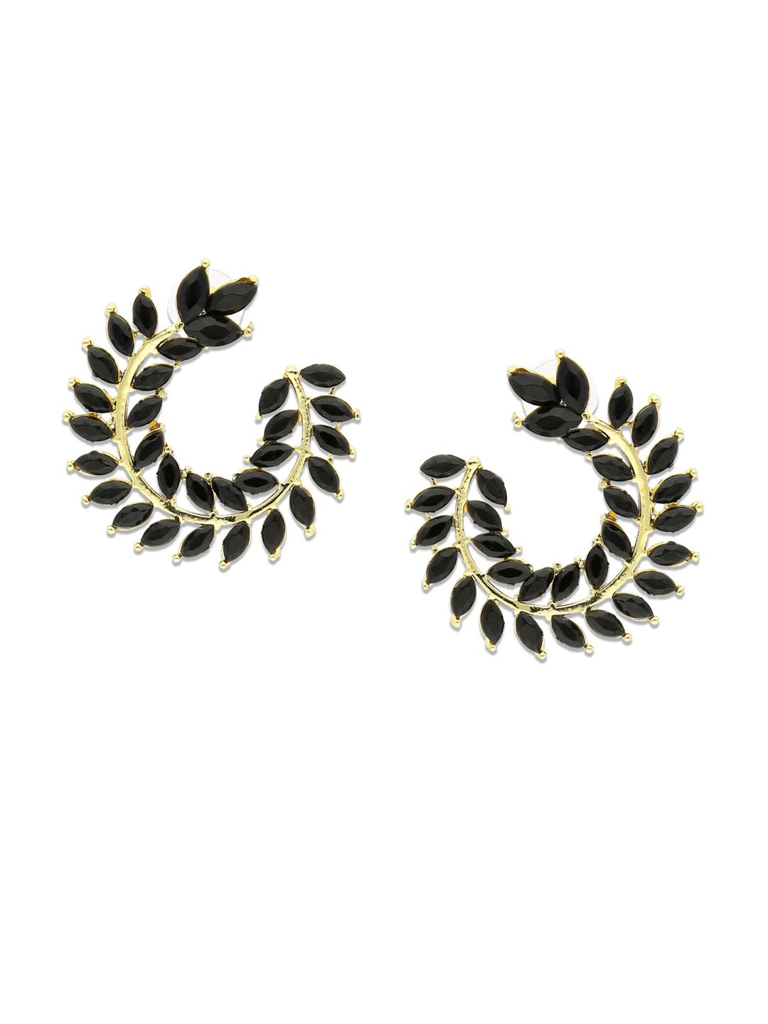 Crunchy fashion earrings clearance