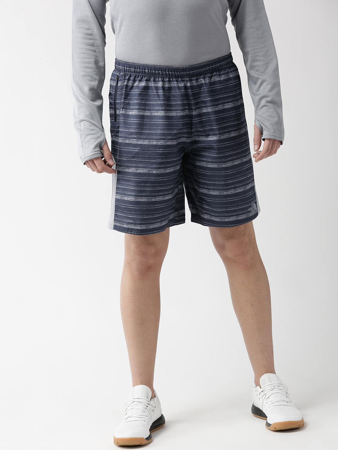 steel blue floral tie