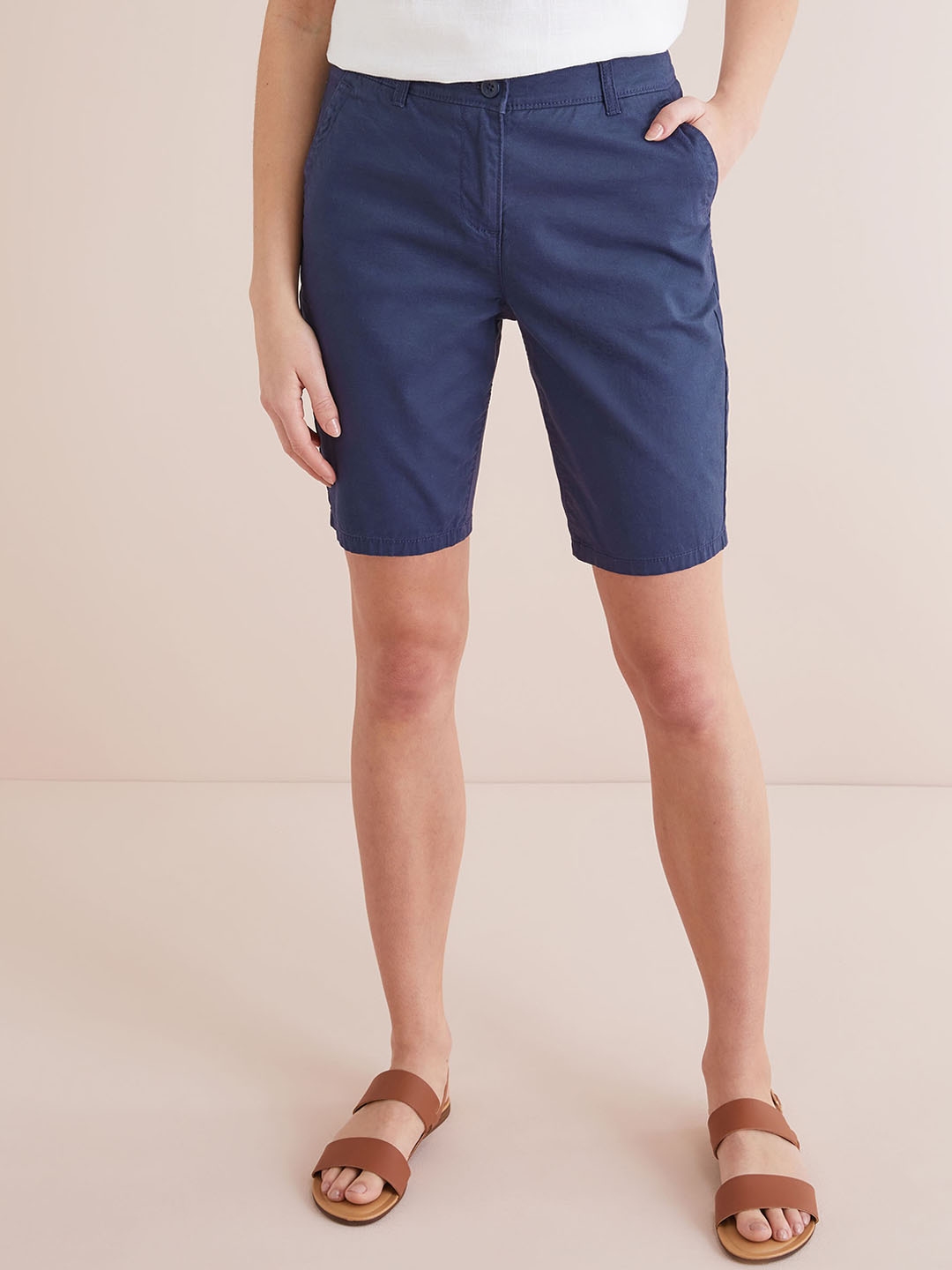 girls navy blue shorts