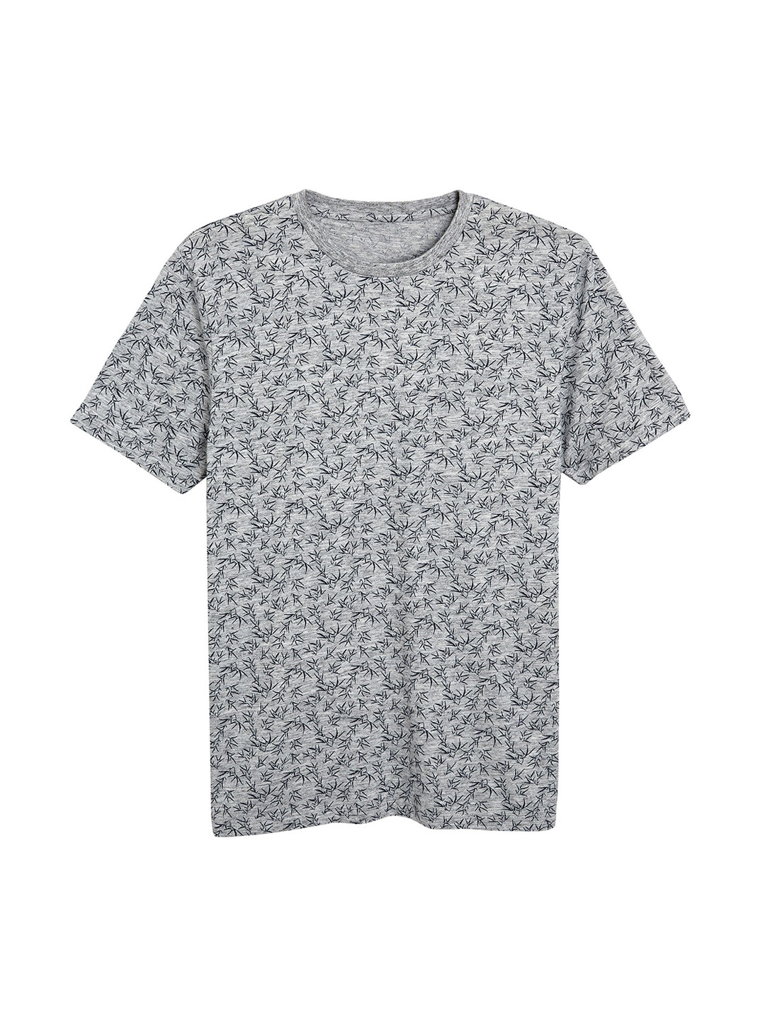 Buy Next Men Grey Printed Round Neck T Shirt Tshirts for Men 9339477