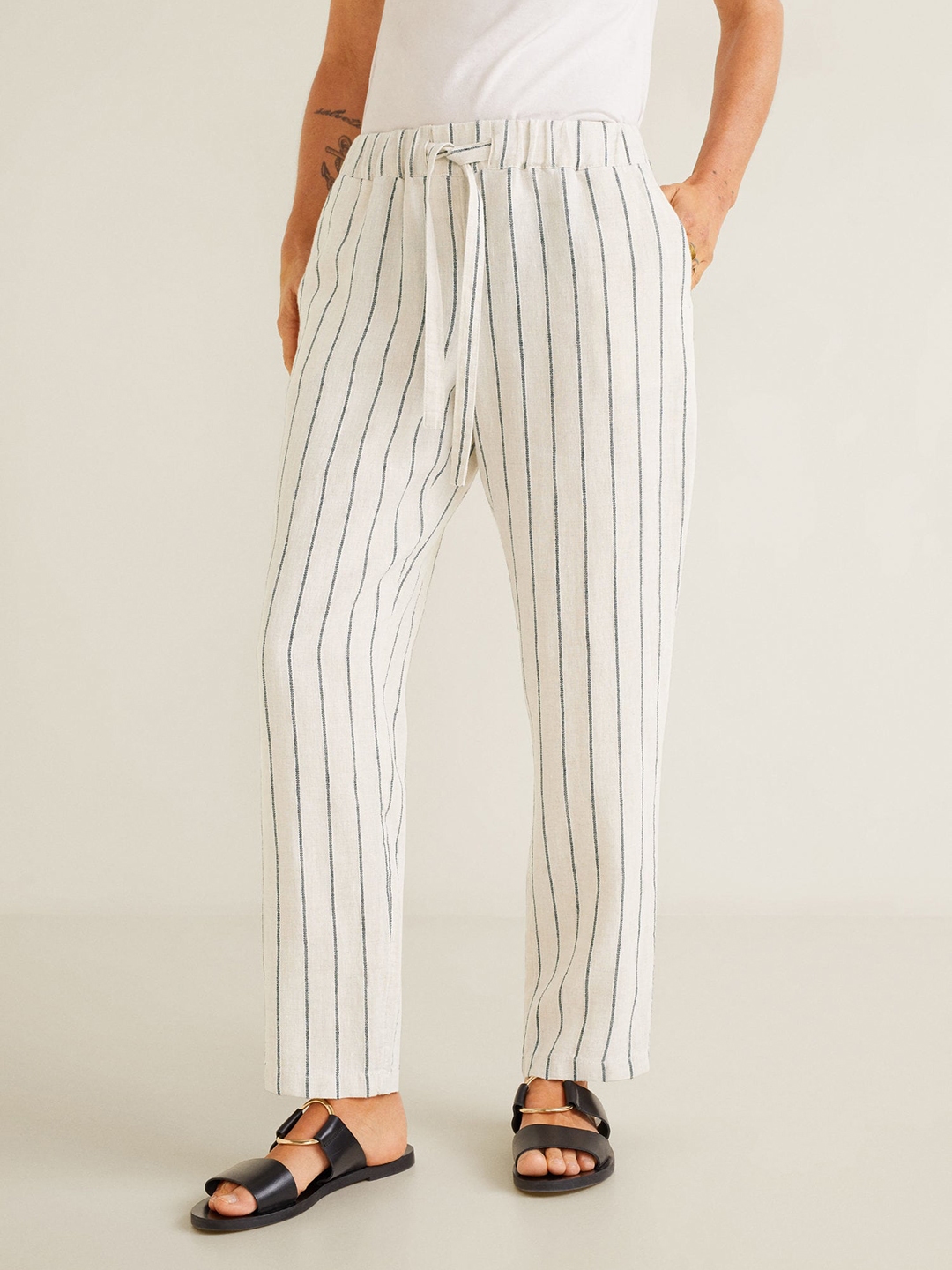 linen pants mango