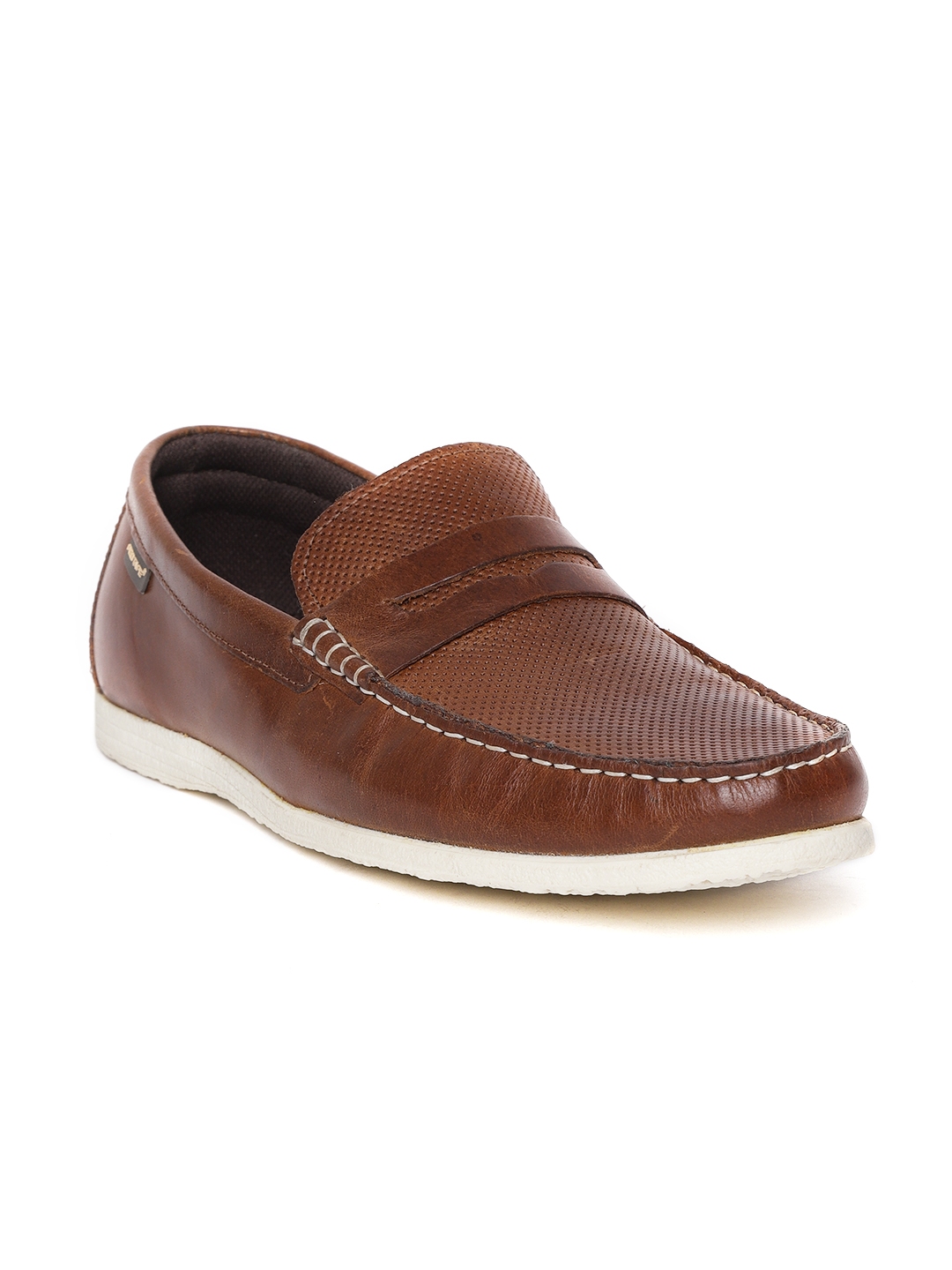 red tape dark brown casual loafers