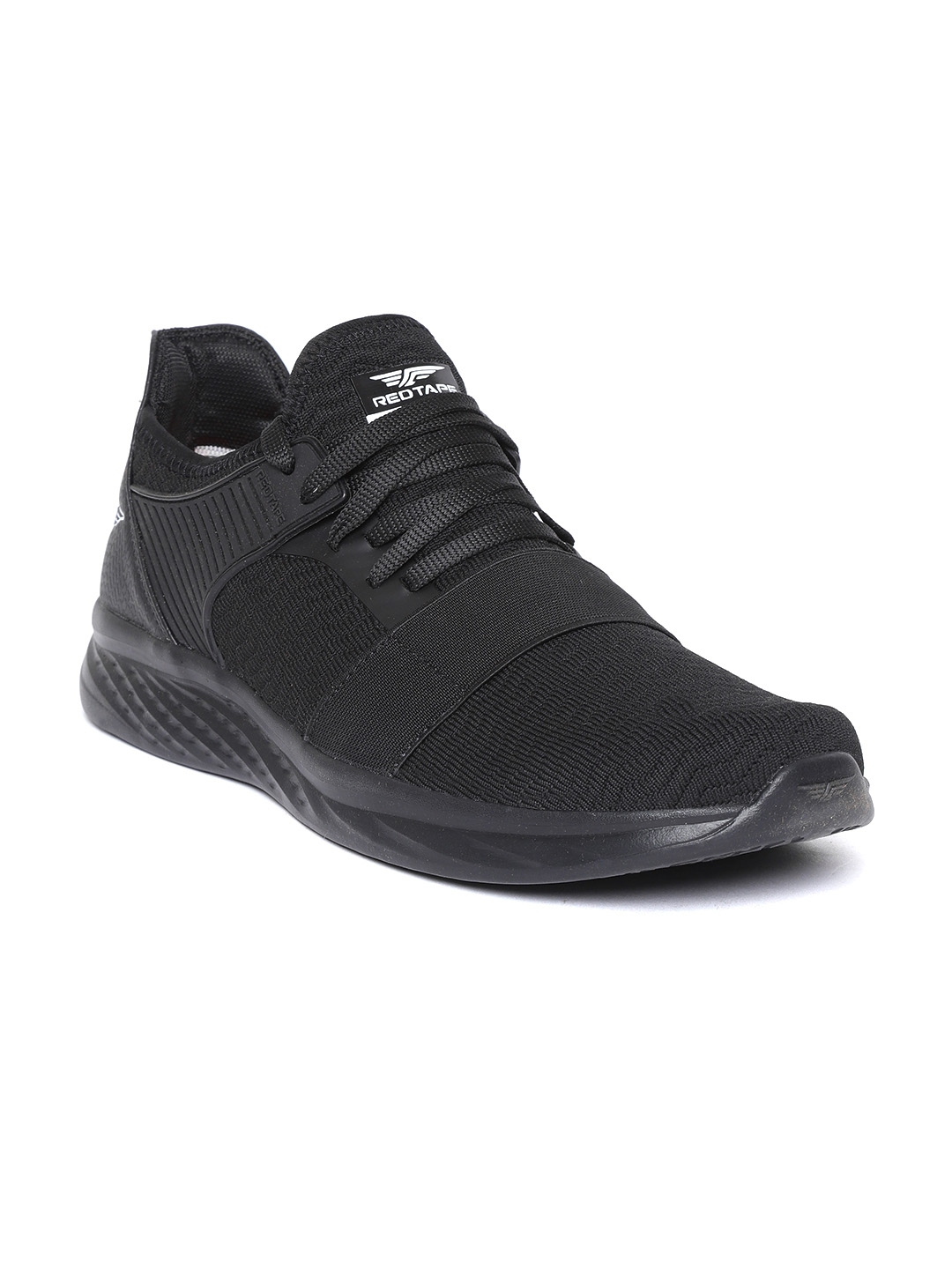 red tape men's black nordic walking shoes