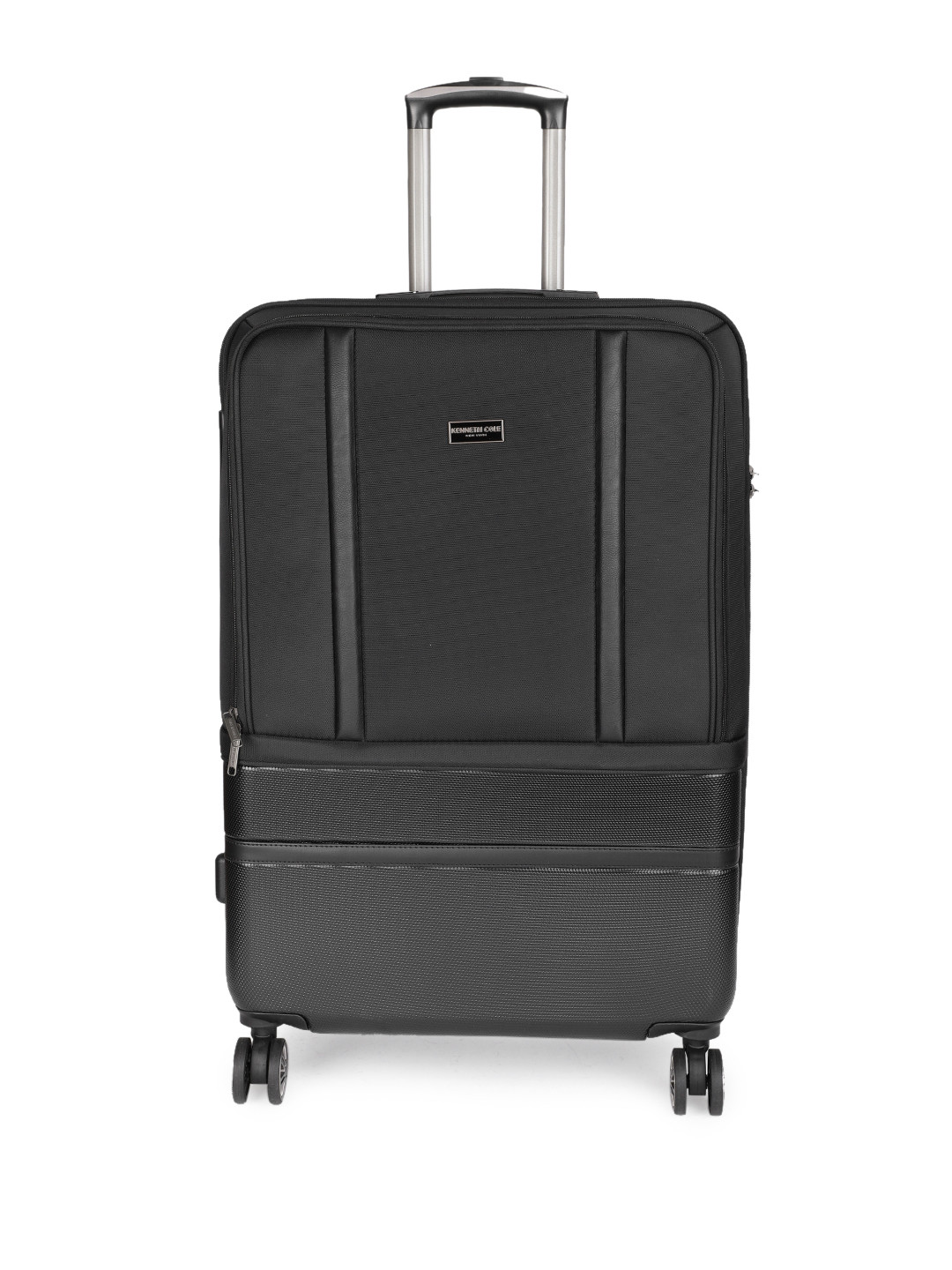 Buy Cole New York Unisex Black Solid Large Trolley Suitcase