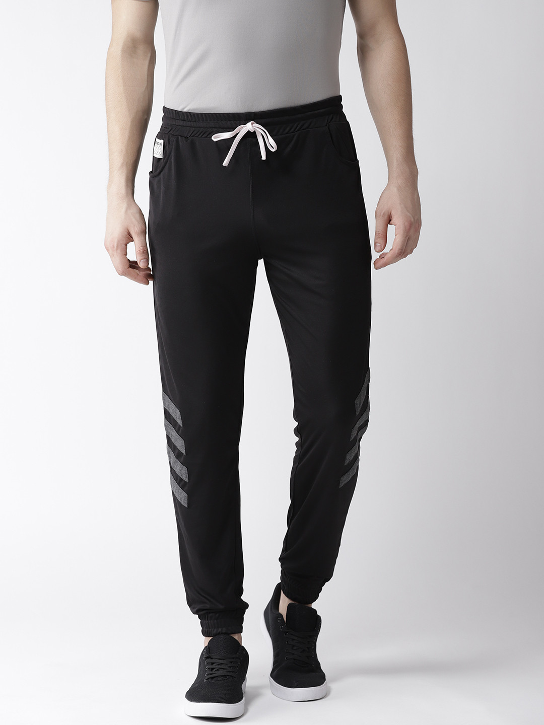 Buy Hubberholme Men Black Solid Slim Fit Joggers Track Pants for Men