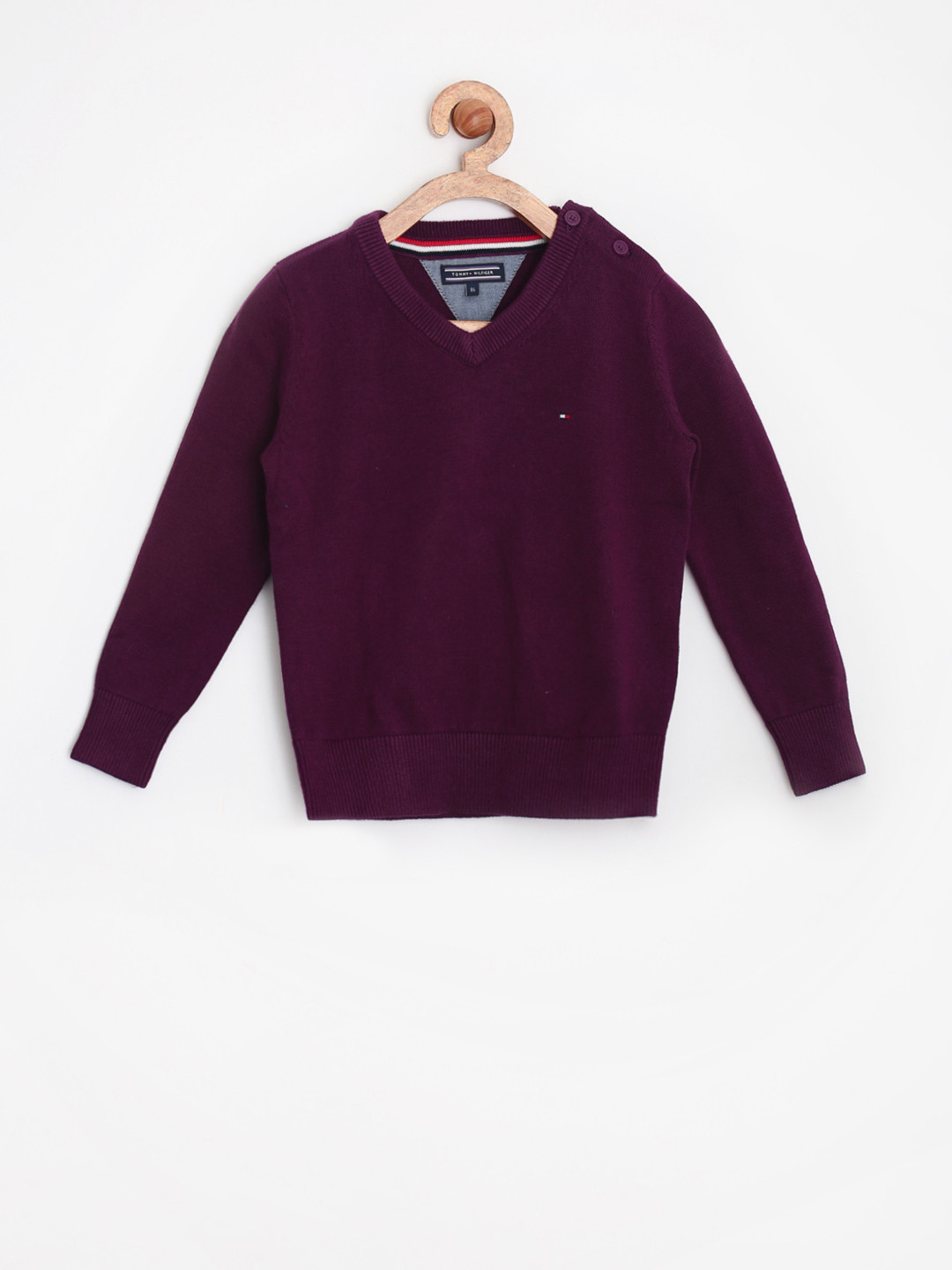 Buy Tommy Hilfiger Boys Purple Sweater Sweaters for Boys 936698 Myntra