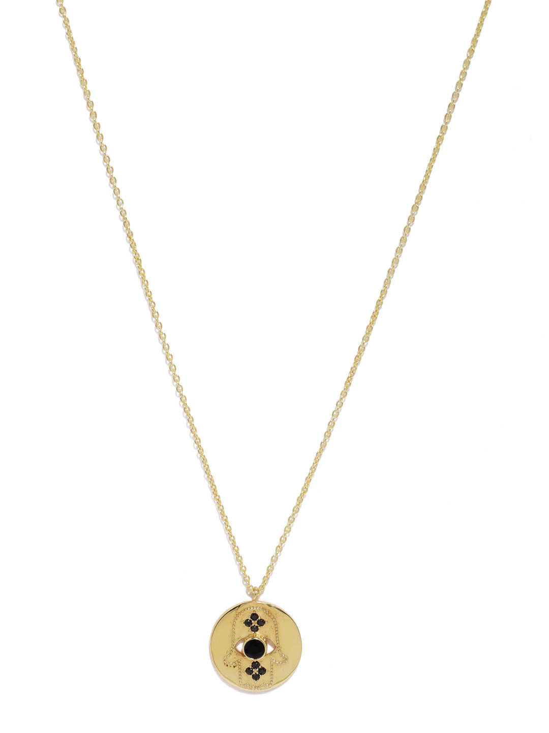 Gold plated necklace on myntra clearance