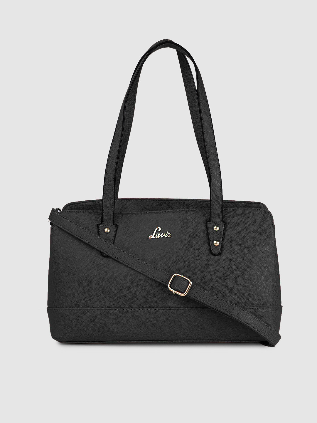 Buy Lavie Black Solid Shoulder Bag - Handbags for Women 9373939 | Myntra
