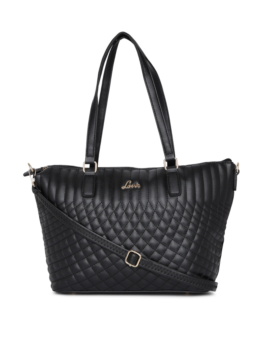 Buy Lavie Black Textured Shoulder Bag - Handbags for Women 9374025 | Myntra