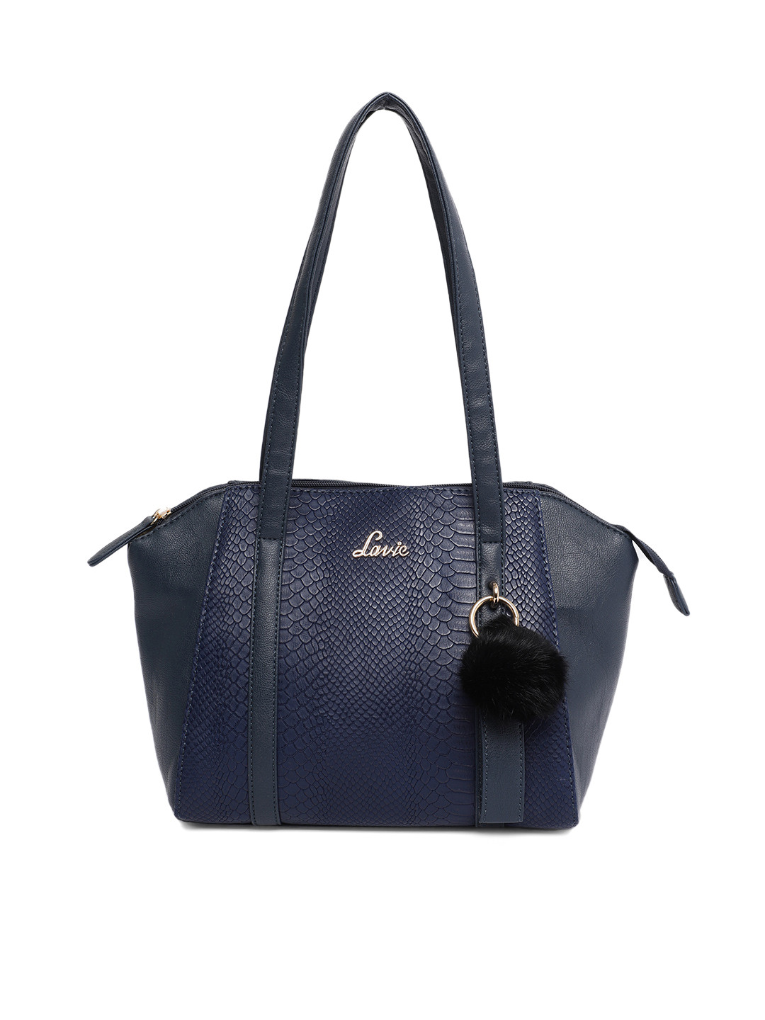 Buy Lavie Blue Textured Shoulder Bag Handbags for Women 9374049 Myntra
