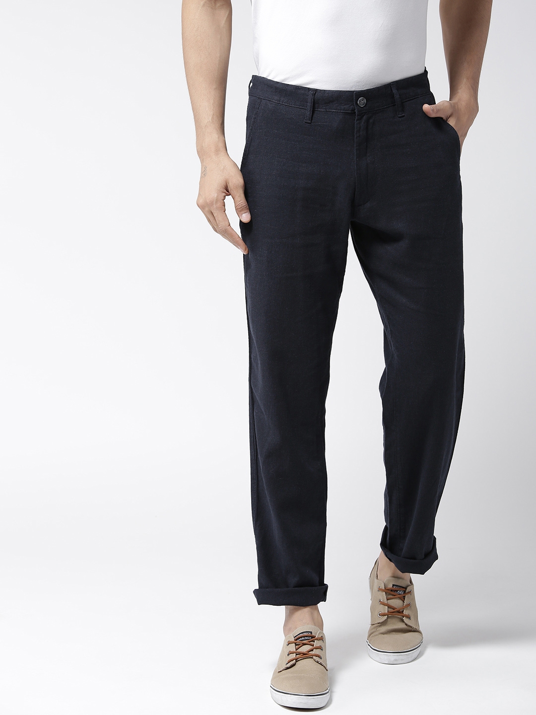 marks and spencer navy joggers