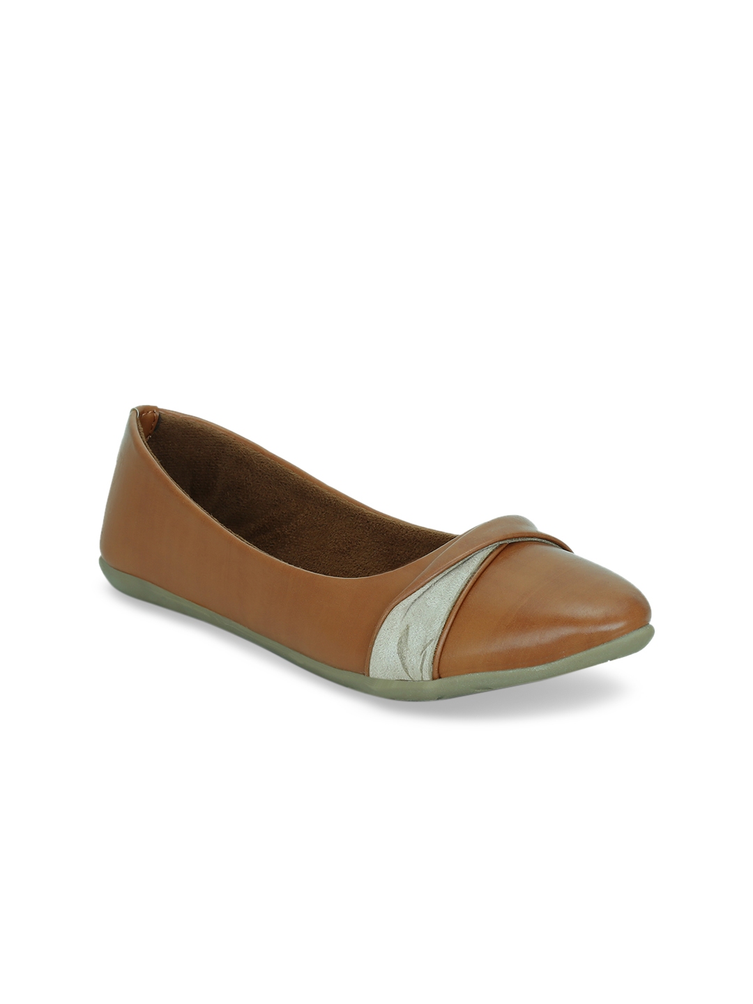 tan ballerina flats uk