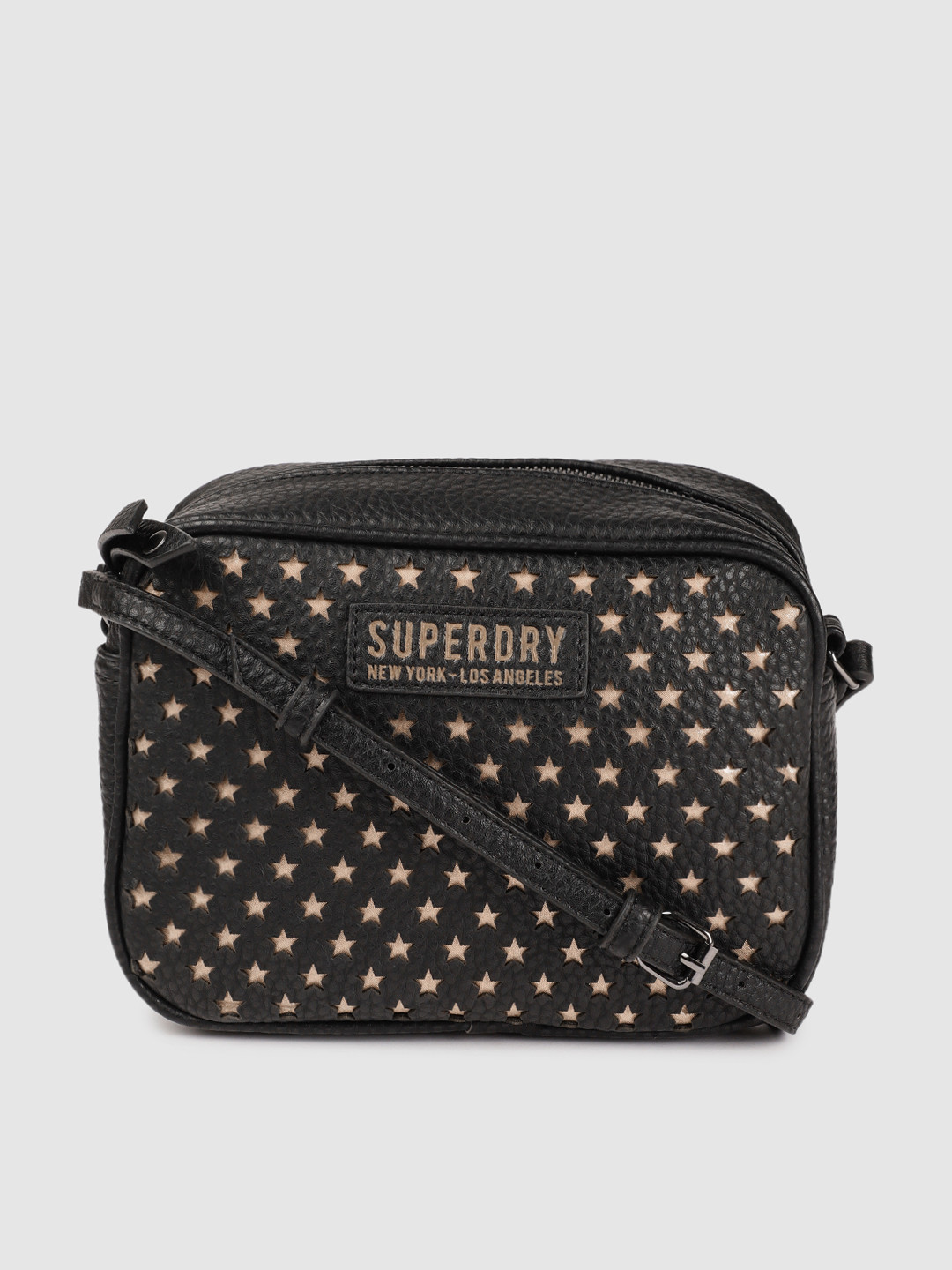 Buy Superdry Black Cut Work Detailed Sling Bag Handbags for Women 9396887 Myntra