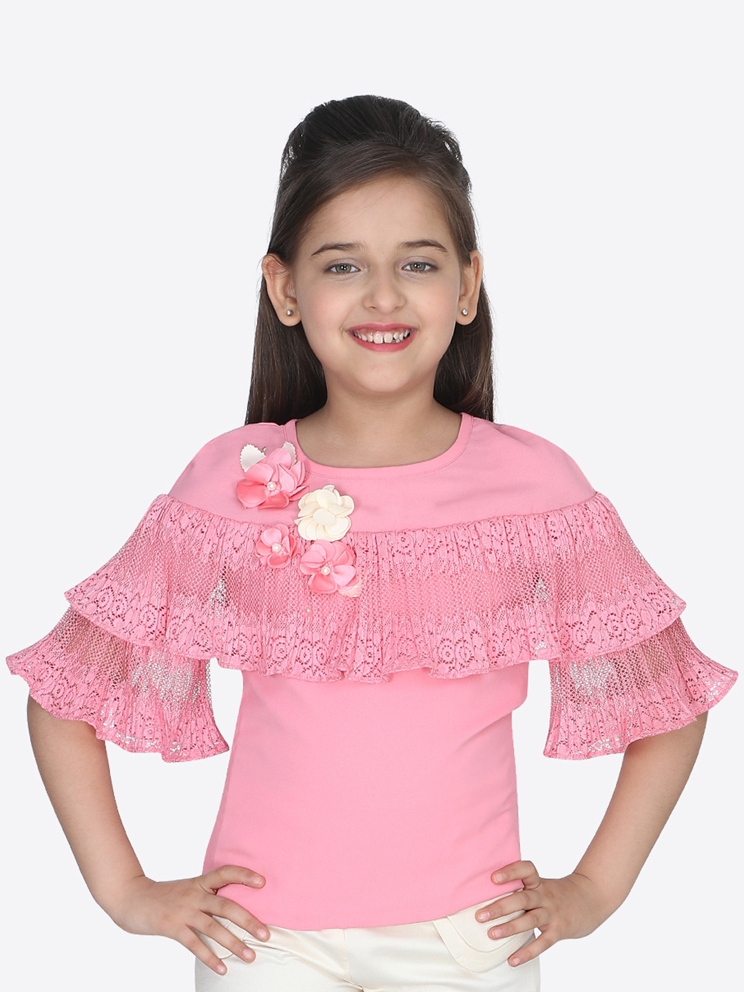 Buy CUTECUMBER Girls Pink Solid Top Tops for Girls 9408731 Myntra
