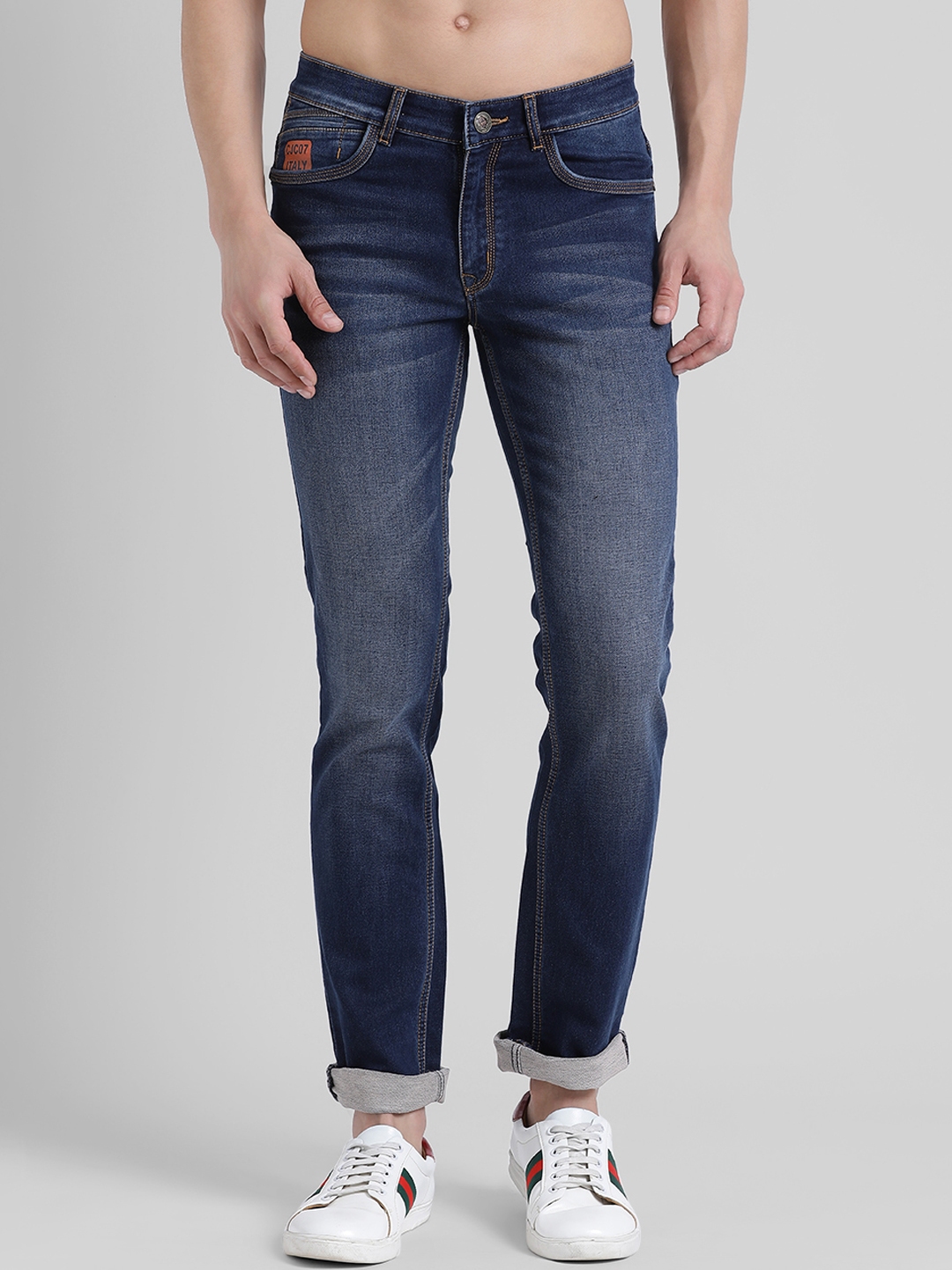 Buy COBB Men Blue Slim Fit Mid Rise Clean Look Jeans - Jeans for Men ...