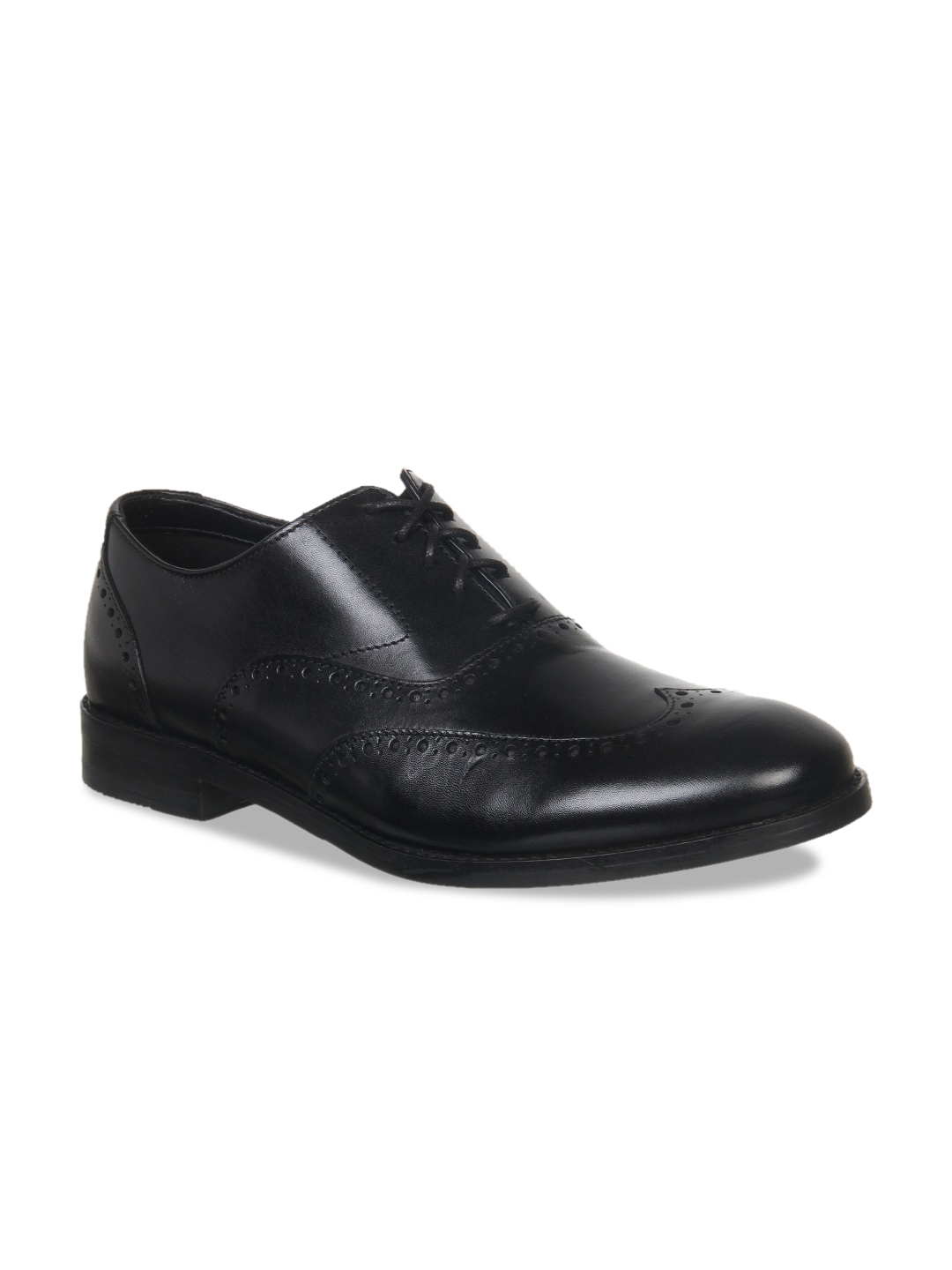 mens black leather formal shoes