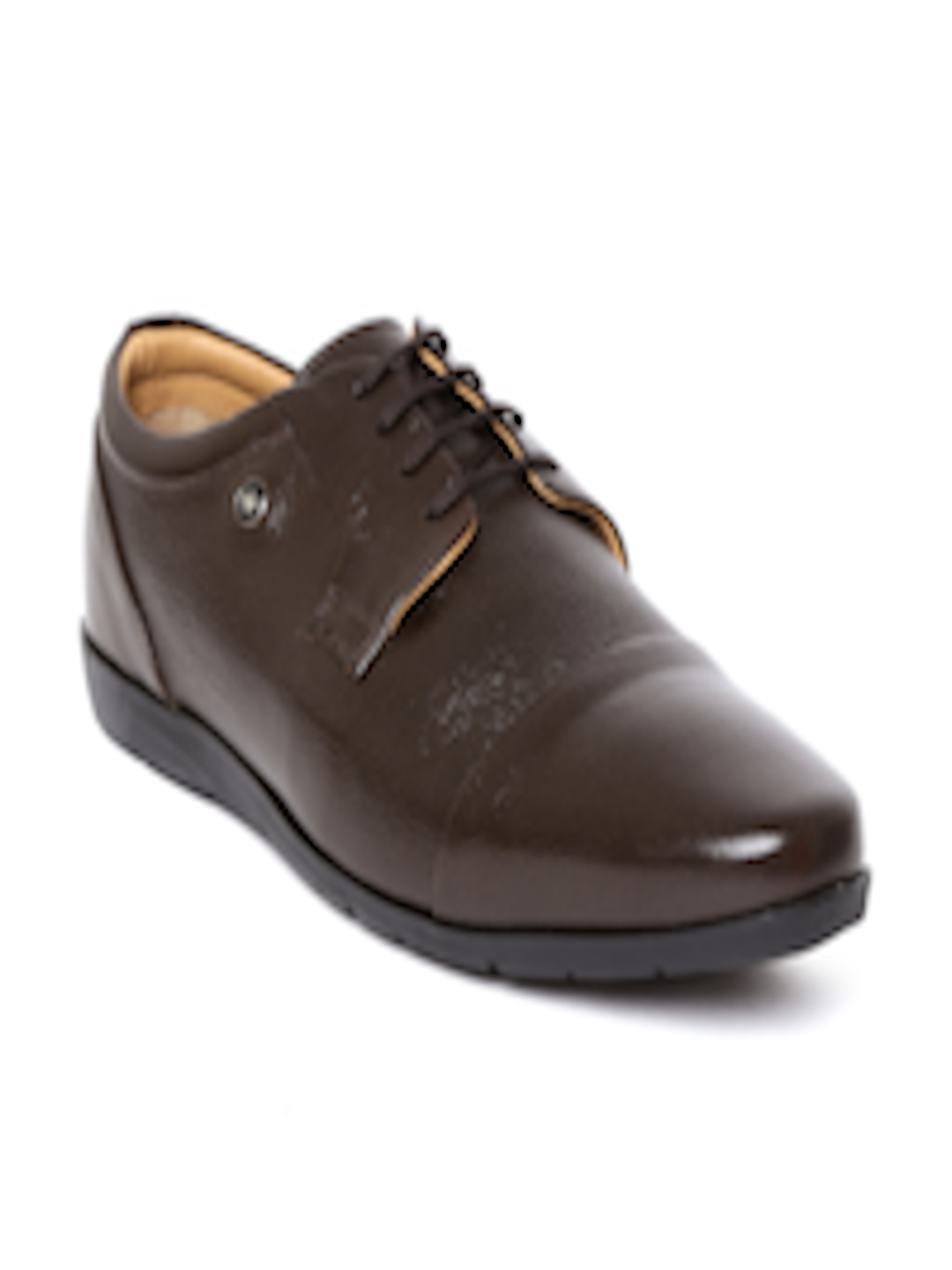 Buy Louis Philippe Men Coffee Brown Leather Formal Derbys - Formal Shoes for Men 9450659 | Myntra