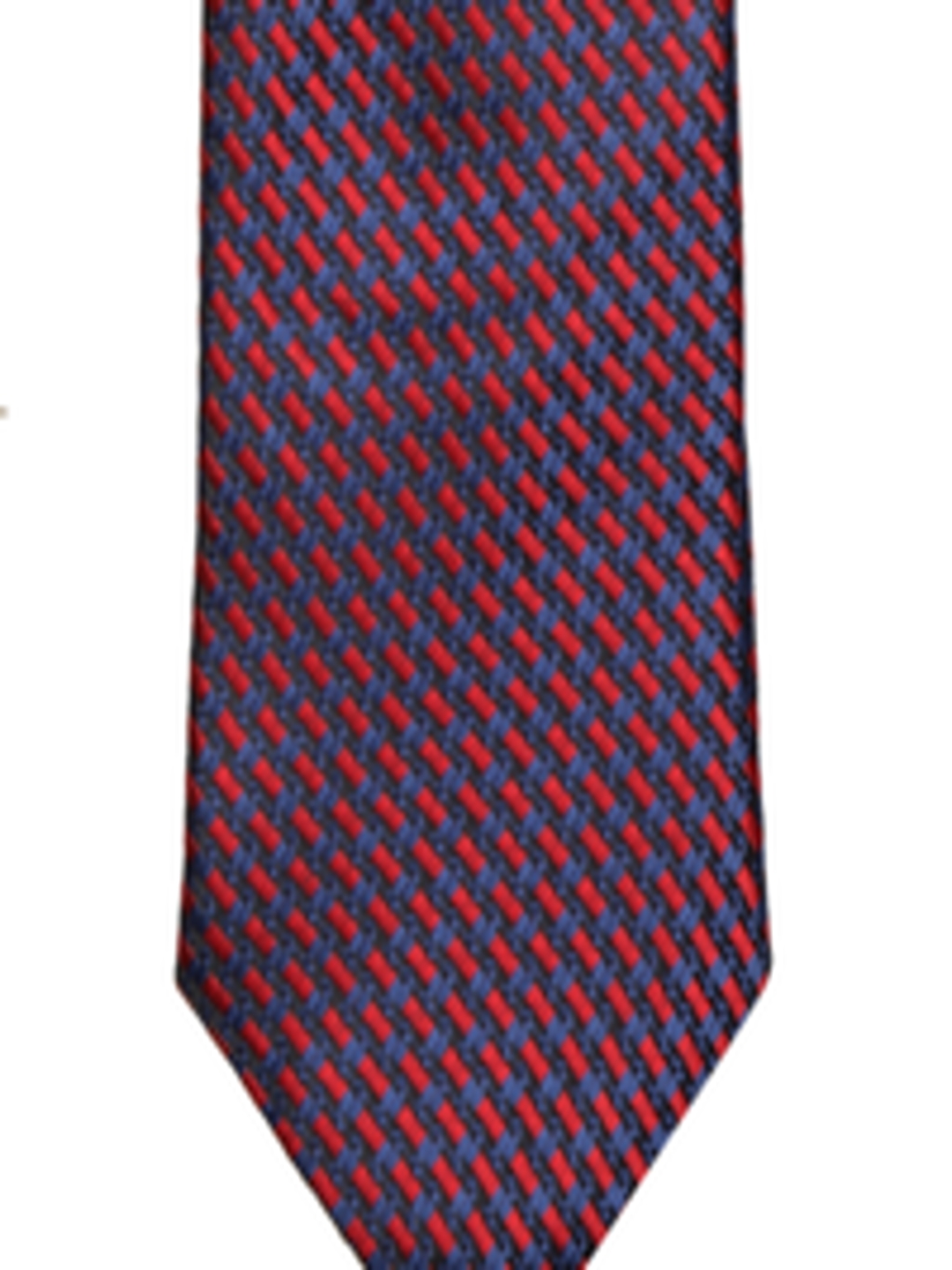 Buy Louis Philippe Red & Navy Blue Woven Design Broad Tie - Ties for Men 9452775 | Myntra