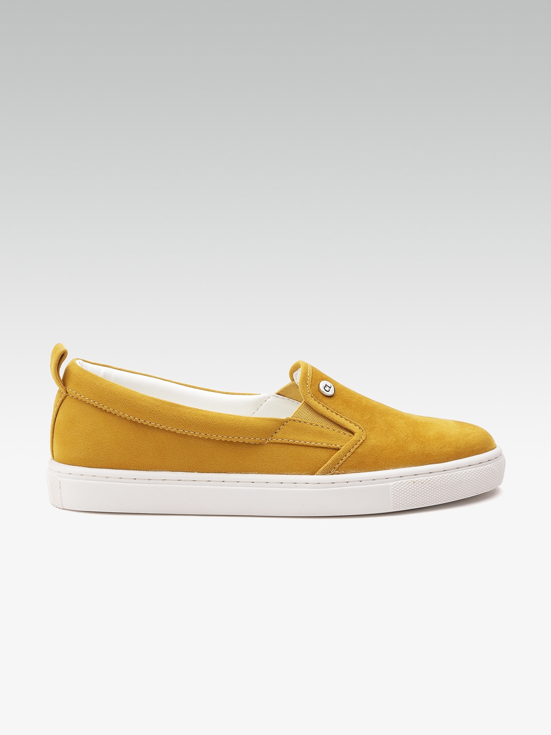 mustard yellow canvas shoes